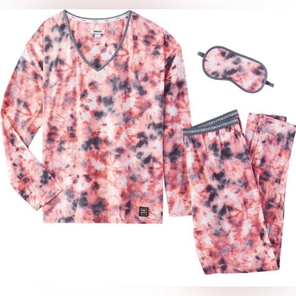 Dkny Intimates & Sleepwear Dkny 3 Piece Sleep Joggerset With Eye